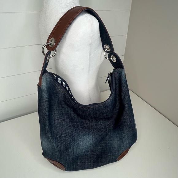 Denim Shoulder Bag - Picture 3 of 9